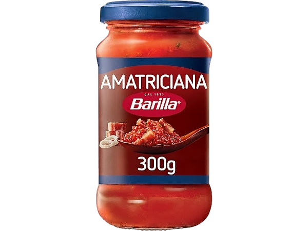 BARILLA PASTA SAUCE ALL'AMATRICIANA 300 GR (8 in a box)