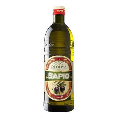 SAPIO OLIVE OIL GLASS 1 LT (12 in a box)