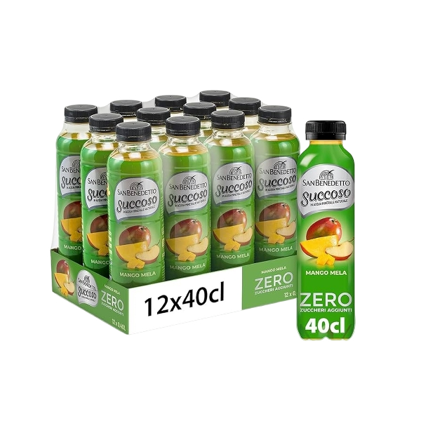 SAN BENEDETTO SUCCOSO ZERO MANGO APPLE PET 400 ML (12 in a box)