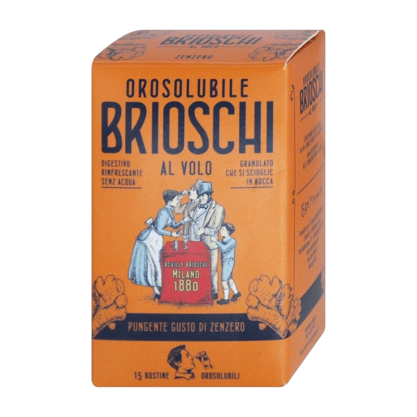 BRIOSCHI DIGESTIVE OROSOLUBILE GINGER X15 (12 in a box)