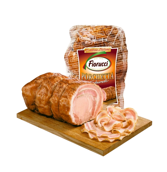 FIORUCCI ROSTELLO PORCHETTA £12.82 AL KG (APPROX. 5.5 KG) PROMO £12.31