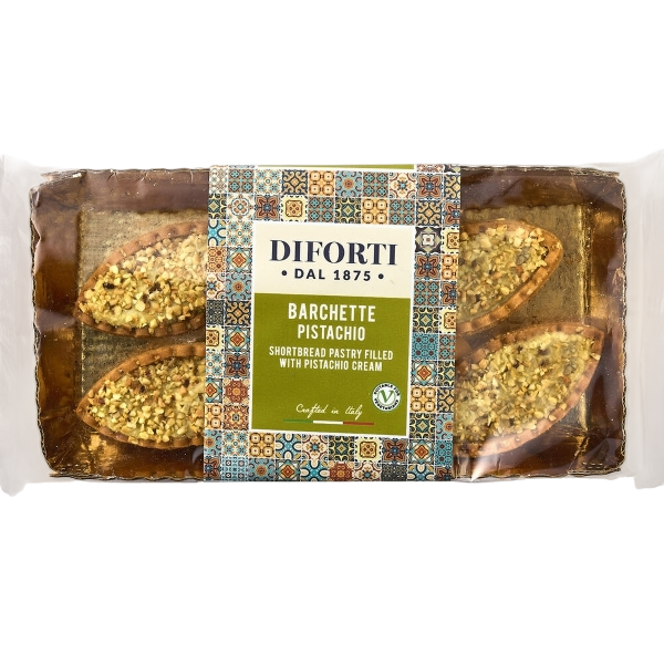 DIFORTI DESSERT BARCHETTE FILLED PISTACHIO 150 GR (6 in a box)