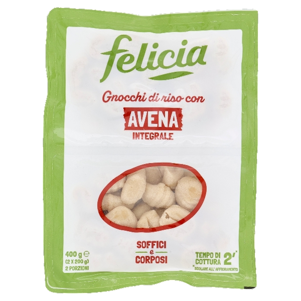 FELICIA PASTA GLUTEN FREE OAT WHOLEMAL RICE GNOCCHI 400 GR (11 IN A BOX)