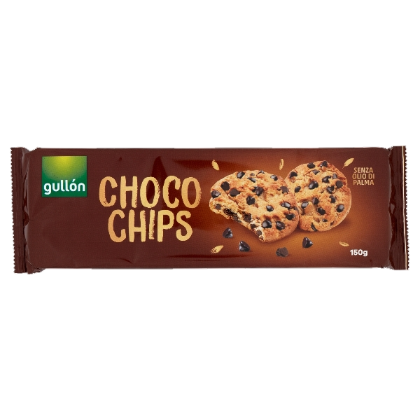 GULLON BISCOTTI COOKIES CHOCO CHIPS 150 GR (12 in a box)