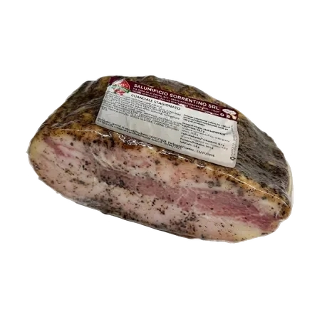 SALUMIFICIO SORRENTINO GUANCIALE PEPPERED £12.99 AL KG (APPROX. 2.5 KG) PROMO £11.55