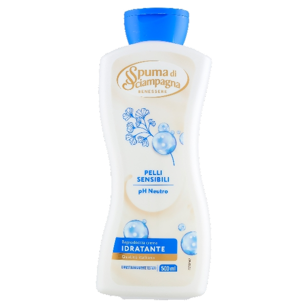SPUMA DI SCIAMPAGNA SHOWER BATH IDRATANTE SENSITIVE SKIN 500 ML (12 in a box)