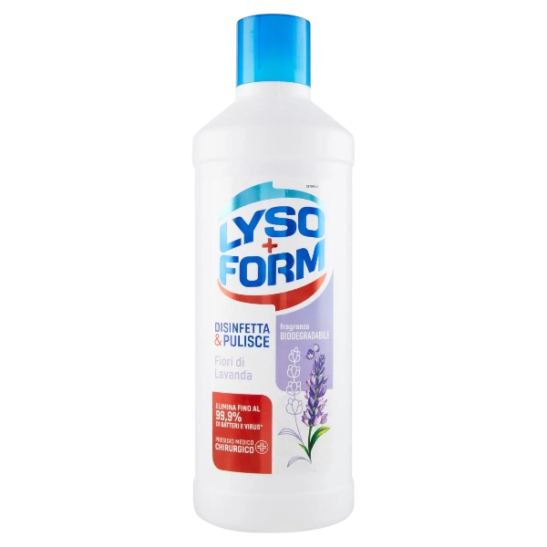 LYSOFORM FLOOR DETERGENTS DISINFECTANT LAVENDER FLOWERS 1.1 LT (12 in a box)