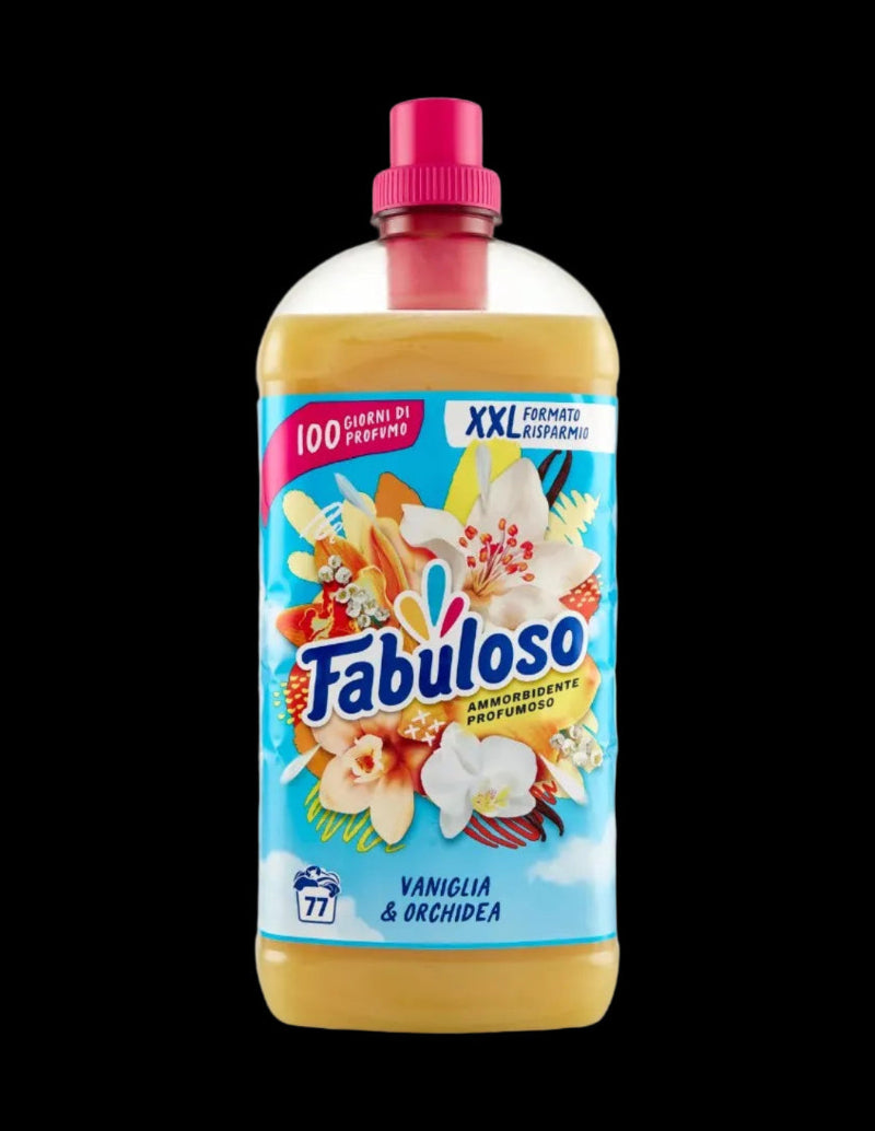 FABULOSO SOFTENER CONCENTRATED VANIGLIA & ORCHIDEA 77 WASHES 1.7 LT (9 in a box)