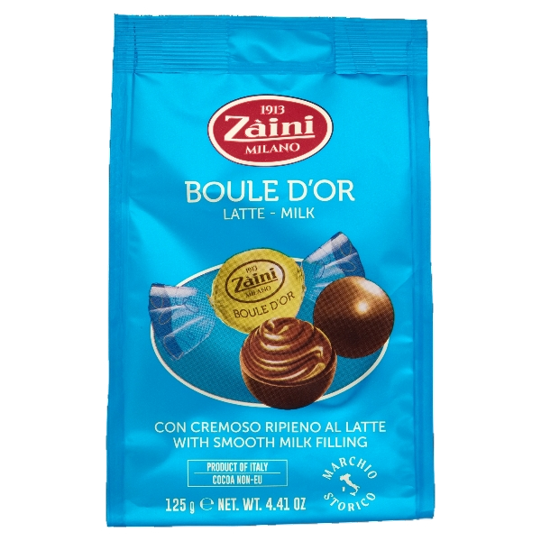 ZAINI PRALINES BOULE D'OR MILK 125 GR (12 in a box)