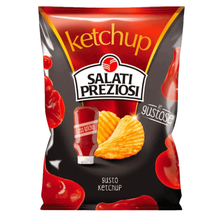 SALATI PREZIOSI CRISPS GRILL KETCHUP 110 GR (20 in a box)