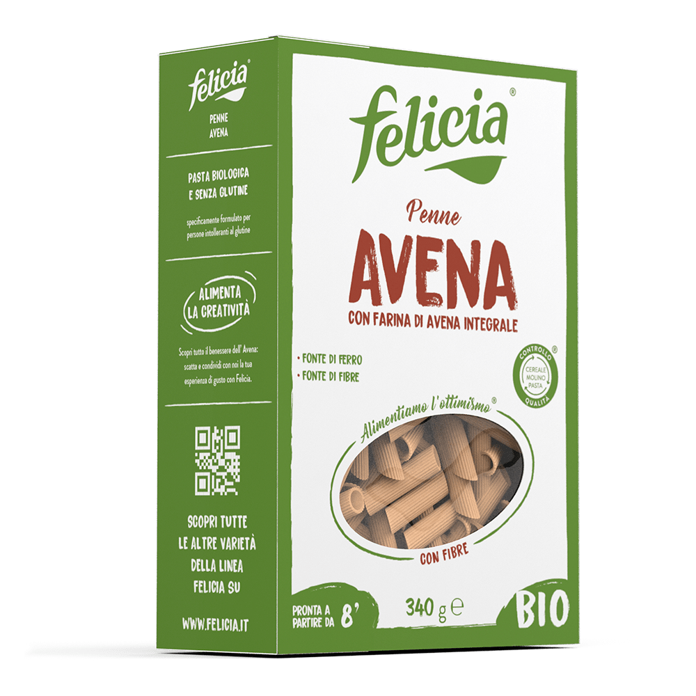 FELICIA PASTA GLUTEN FREE OAT WHOLEMAL PENNE 340 GR (14 IN A BOX)
