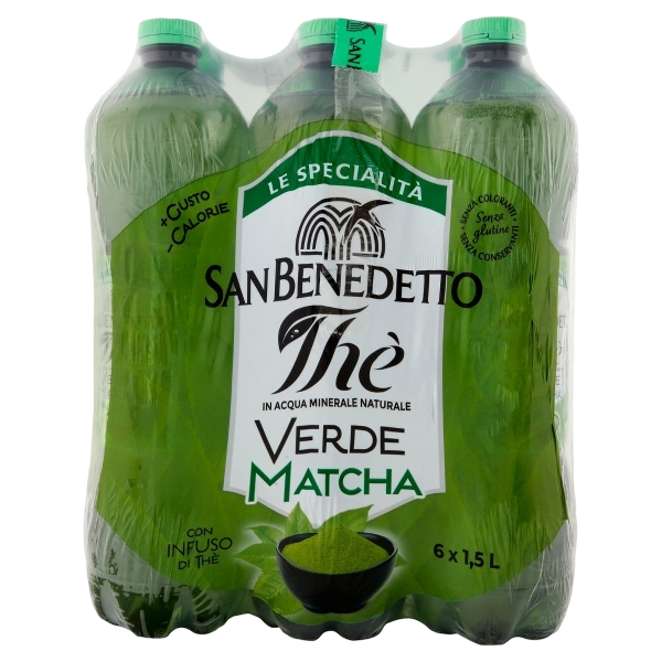 SAN BENEDETTO TEA GREEN MATCHA PET 1.5 LT (6 in a box)