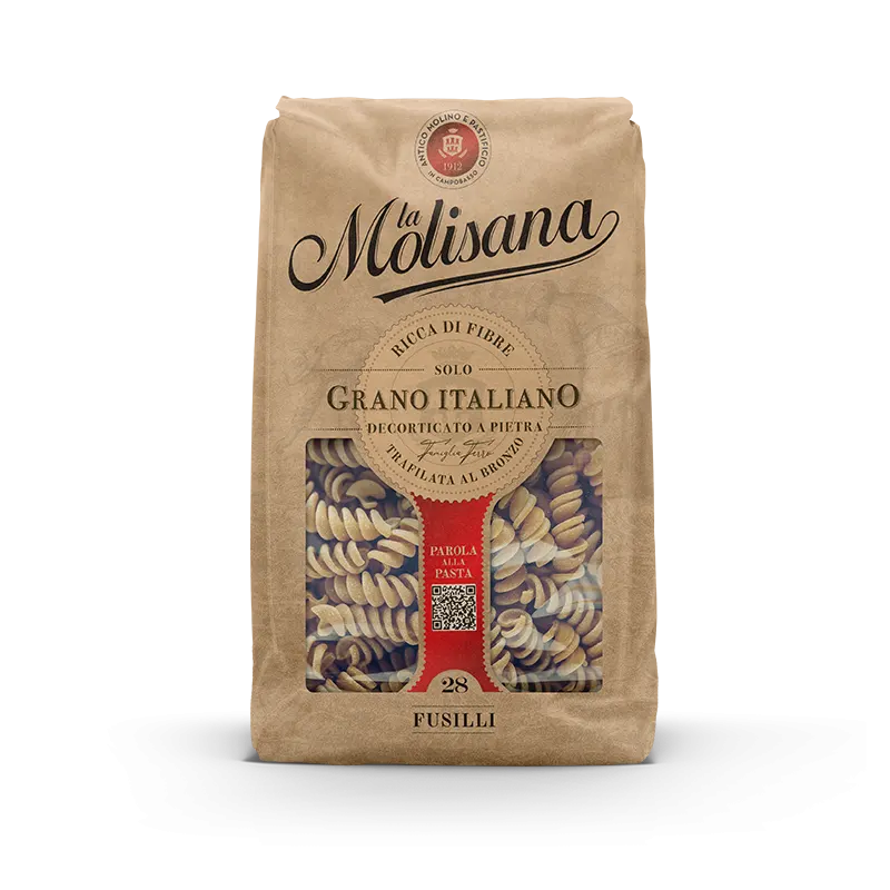 MOLISANA PASTA WHOLEMEAL FUSILLI N.28 500 GR (12 in a box)