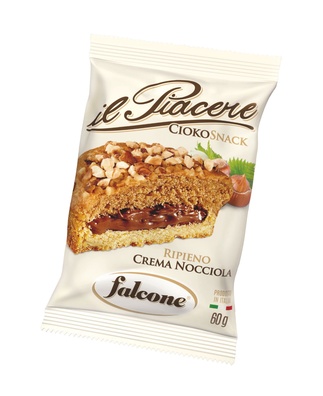 FALCONE IL PIACERE CIOKOSNACK HAZELNUT X4 240 GR (12 in a box)