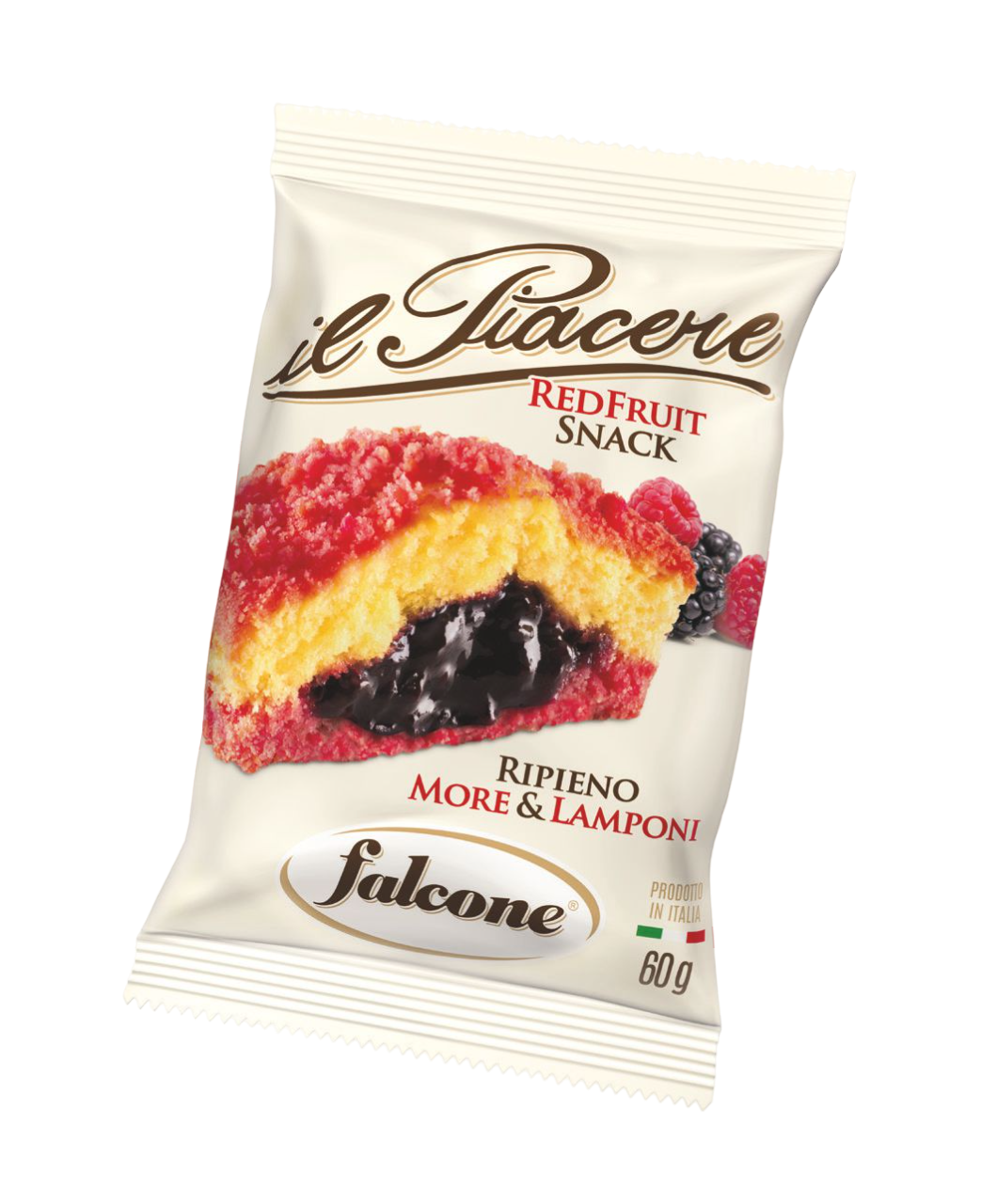 FALCONE IL PIACERE RED FRUIT SNACK BLACKBERRIES AND RASPBERRIES X4 240 GR (12 in a box)