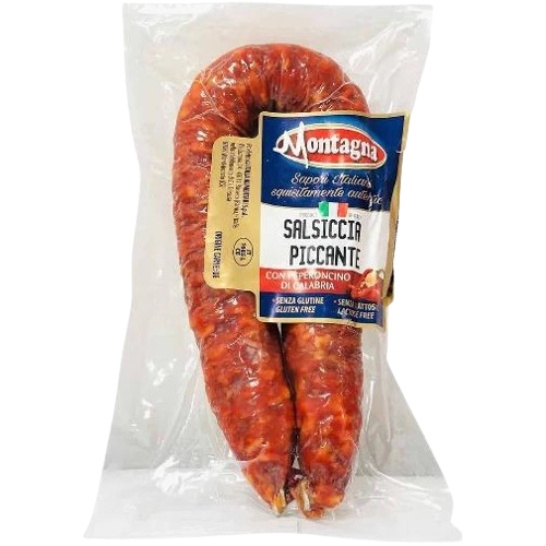 MONTAGNA SALAME PICCANTE SALSICCIA CALABRESE SPICY £18.75 AL KG (APPROX. 350 GR) PROMO £16.75