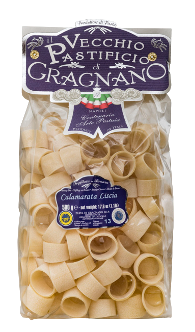 VECCHIO PASTIFICIO PASTA DI GRAGNANO IGP CALAMARATA LISCIA 500 GR (12 in a box)