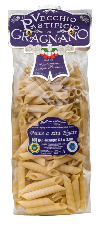 VECCHIO PASTIFICIO PASTA DI GRAGNANO IGP PENNE ZITI RIGATE 500 GR (16 in a box)