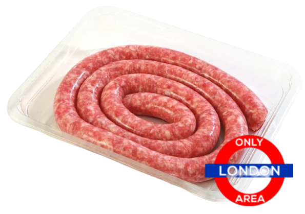 LUGANEGA FRESH SAUSAGE TUSCAN "GARLIC" 1 KG (1 in a box) ONLY LONDON AREA