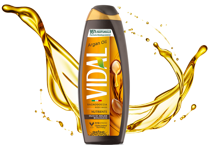 VIDAL SHOWER BATH NUTRIENTE ARGAN OIL 750 ML (12 in a box)