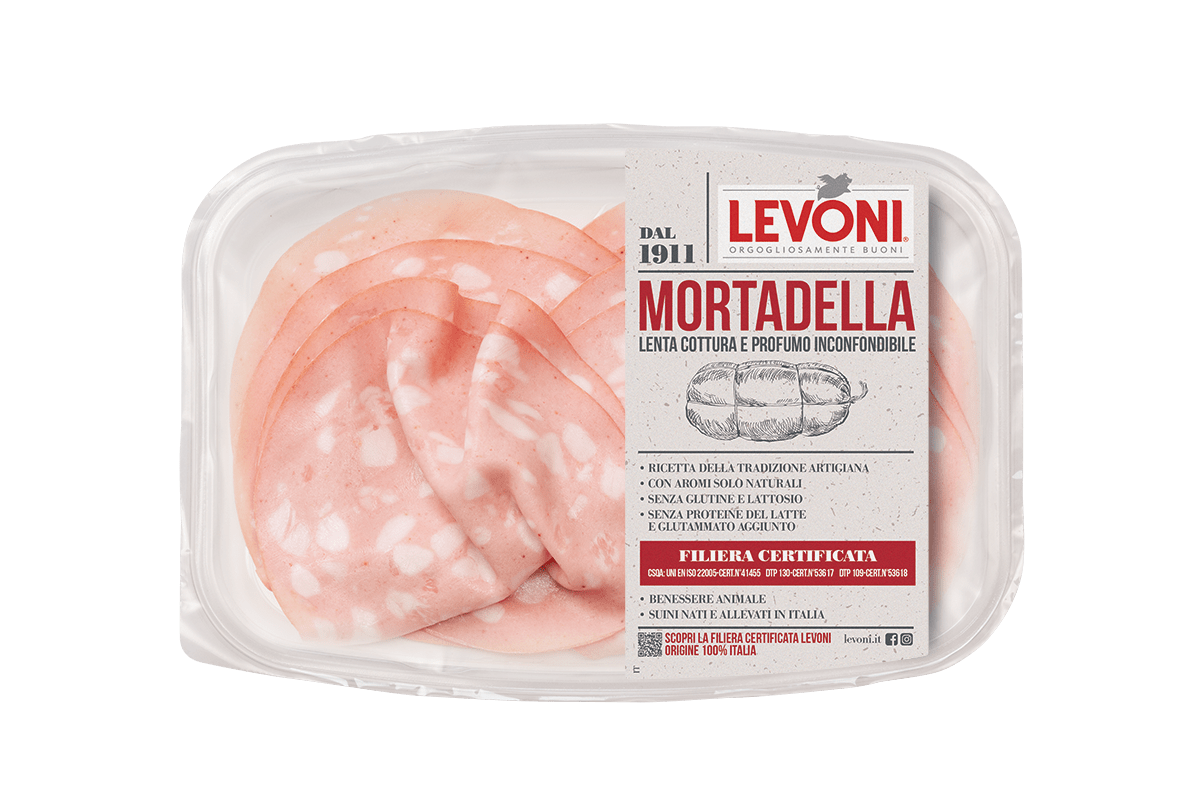 LEVONI MORTADELLA AFFETTATO 100 GR (10 in a box)