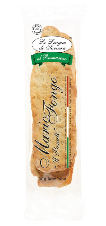 MARIO FONGO CRACKERS LINGUE DI SUOCERA ROSMARINO 200 GR (12 in a box)