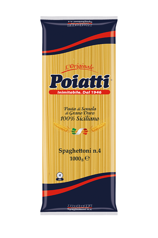 POIATTI PASTA DI SEMOLA SPAGHETTONI N.4 1 KG (12 in a box)