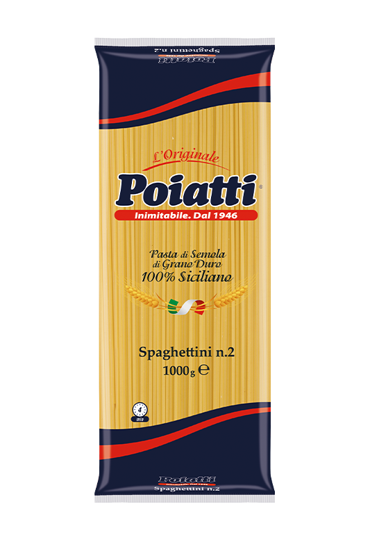 POIATTI PASTA DI SEMOLA SPAGHETTINI N.2 1 KG (12 in a box)