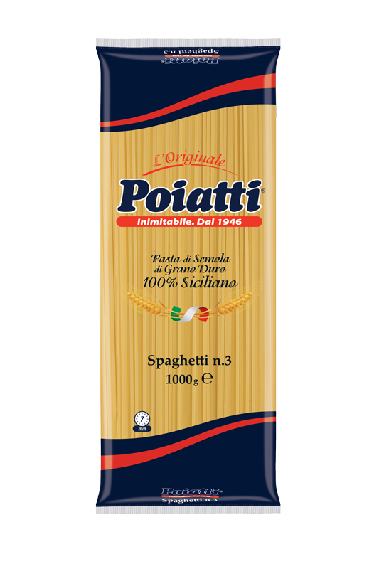 POIATTI PASTA DI SEMOLA SPAGHETTI N.3 1 KG (12 in a box)