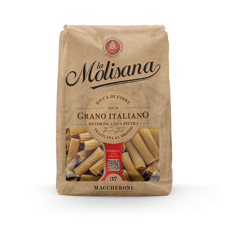 MOLISANA PASTA WHOLEMEAL MACCHERONI N.37 500 GR (12 in a box)
