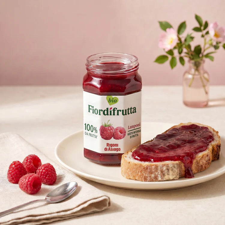 RIGONI JAMS FIOR DI FRUTTA RASPBERRY 250 GR (6 in a box)
