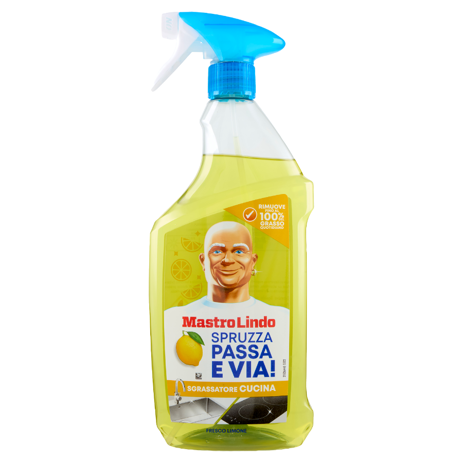 MASTRO LINDO DEGREASER KITCHEN LEMON SPRAY 800 ML (10 in a box)