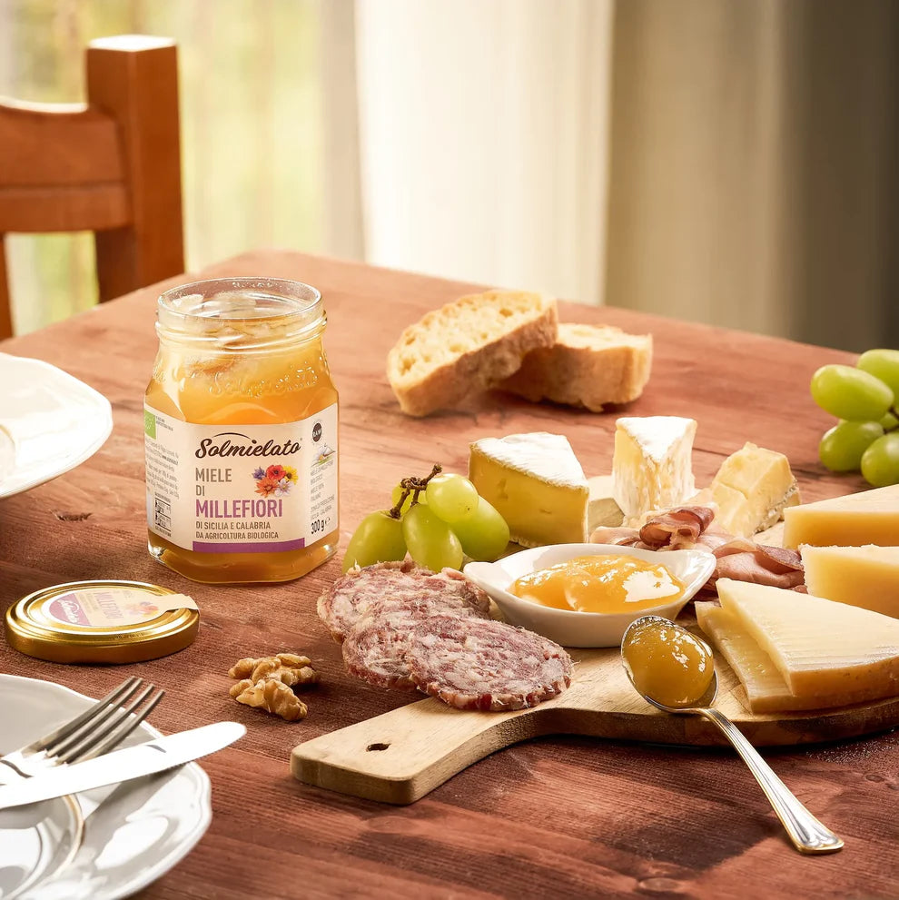SALMIELATO BIO HONEY MIELE DI MILLEFIORI JAR 300 GR (6 in a box)