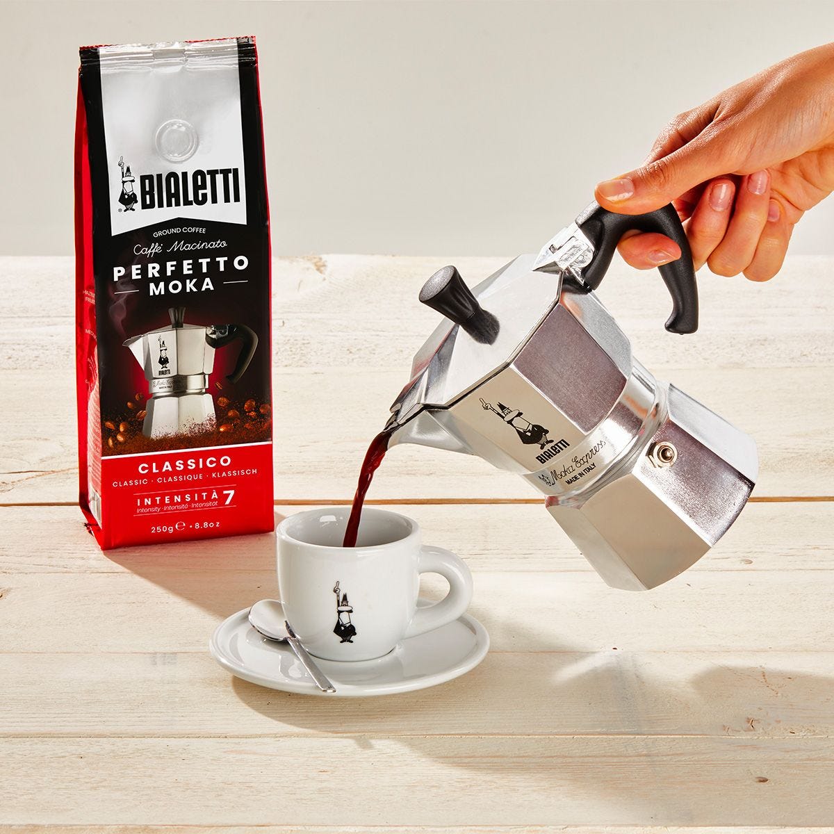 BIALETTI CAFFETTIERA MOKA EXPRESS - COFFEE MAKER MOKA 1 CUPS (6 in a box)