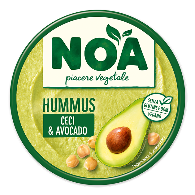NOA HUMMUS SPREAD CHICKPEAS & AVOCADOS 175 GR (4 in a box)