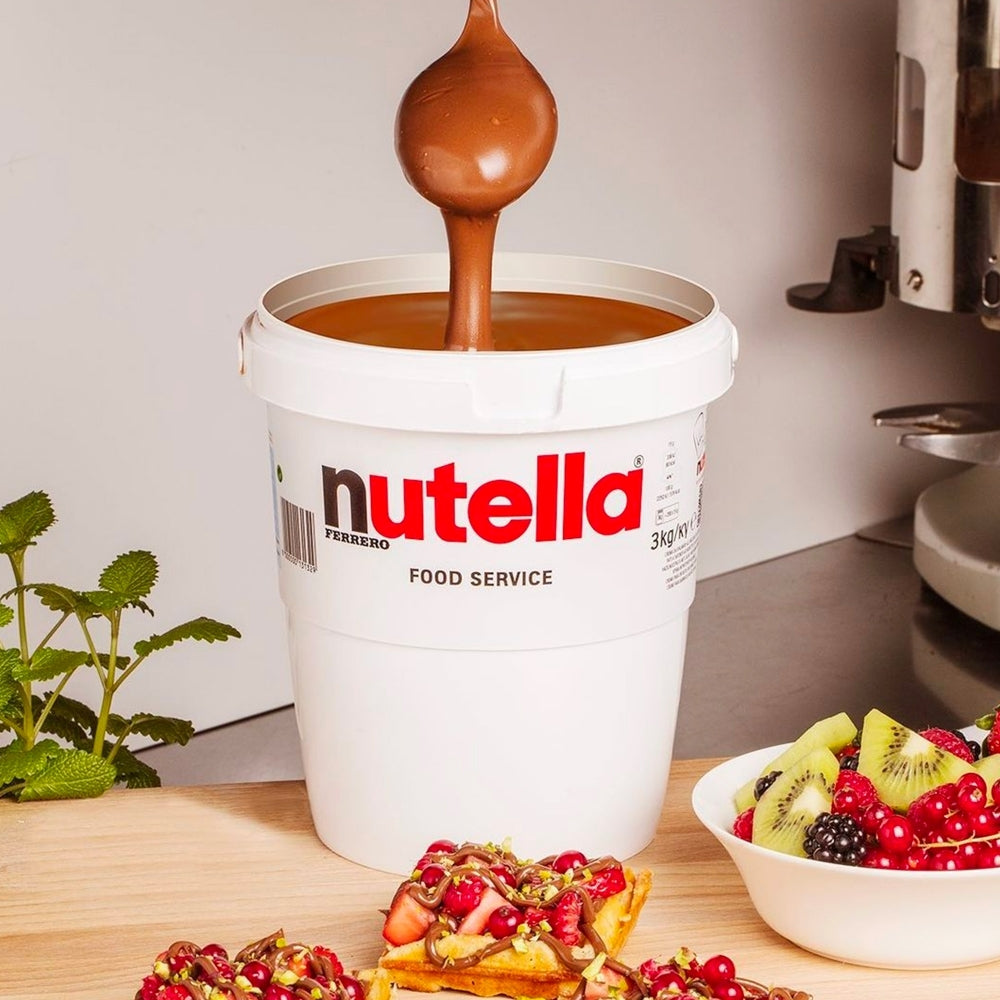 NUTELLA SPREAD HAZELNUT CREAM ORIGINAL BUCKET 3 KG (2 in a box)