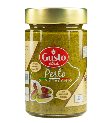 GUSTO ETNA PESTO PISTACHIO 190 GR (12 in a box)