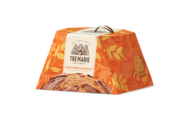 TRE MARIE PANETTONE ALBICOCCA 900 GR (12 in a box)