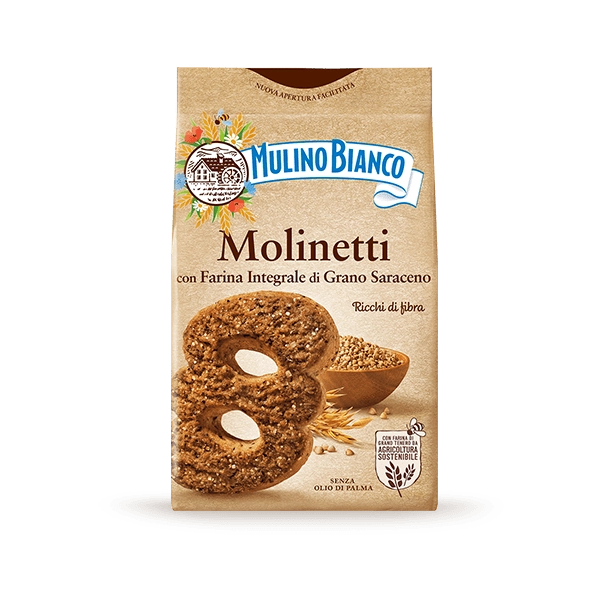 MULINO BIANCO BISCOTTI WHOLEMEAL MOLINETTI 350 GR (24 in a box)