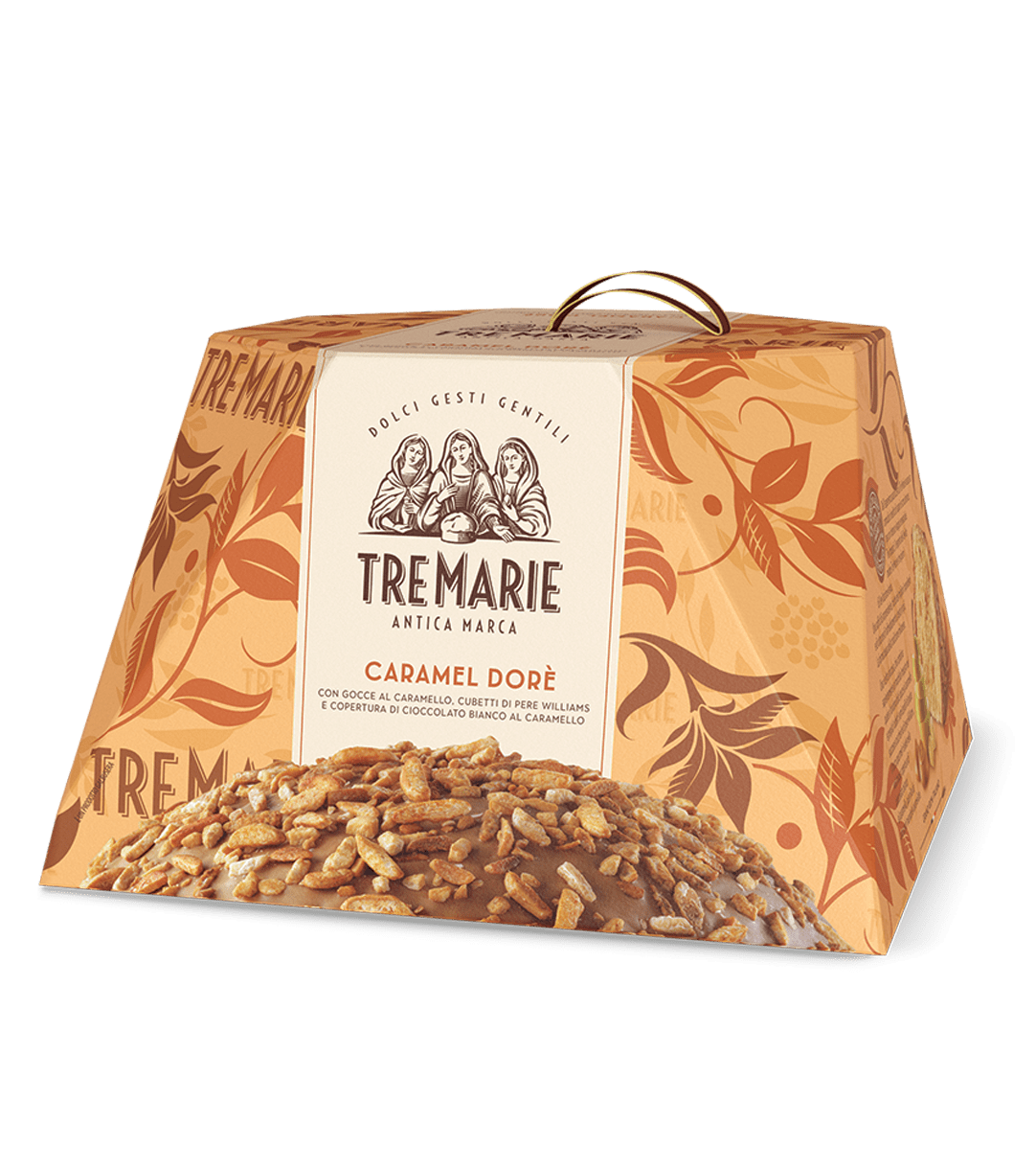 TRE MARIE PANETTONE CARAMEL DORE' 900 GR (12 in a box)