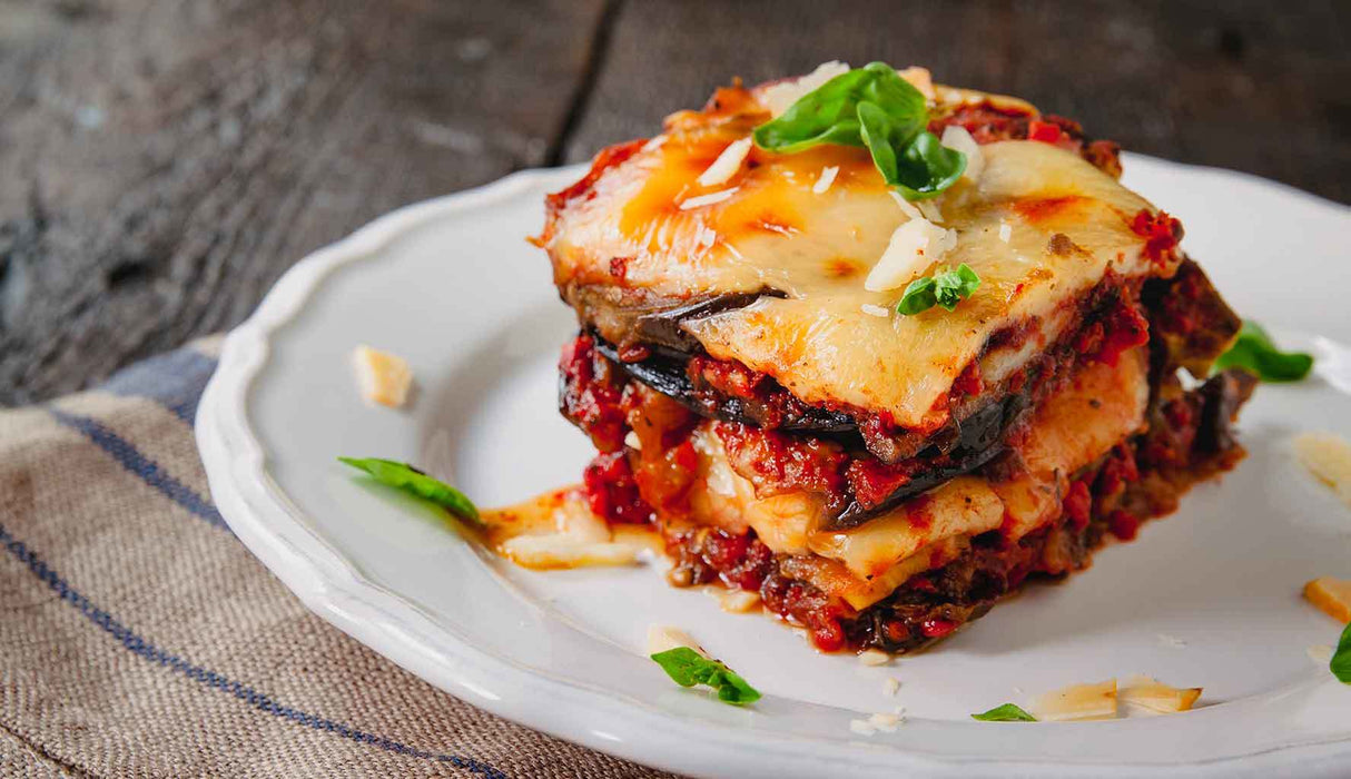 FROZEN READY MEALS - AUBERGINE PARMIGIANA 6/8 SERVINGS 2.2 KG (2 in a box) - ONLY LONDON AREA
