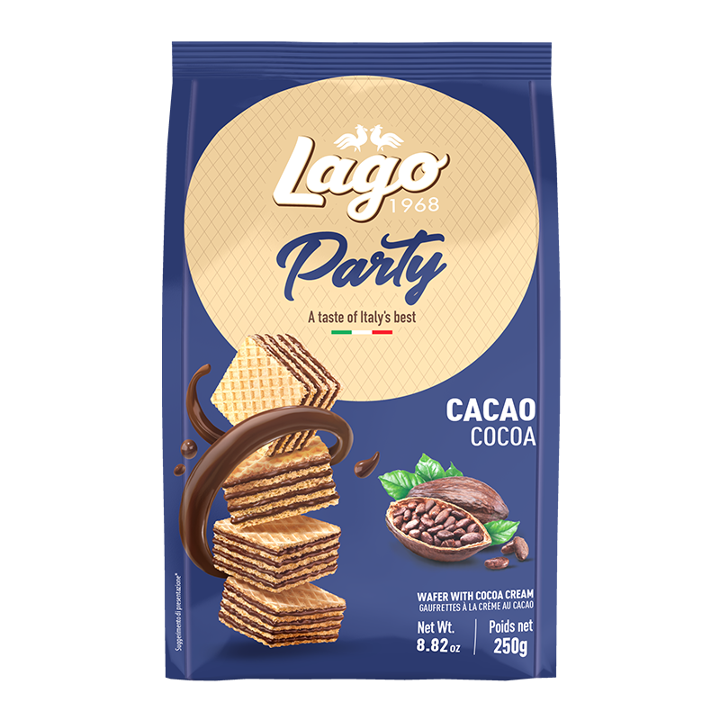 ELLEDI PARTY WAFER COCOA 250 GR (10 in a box)
