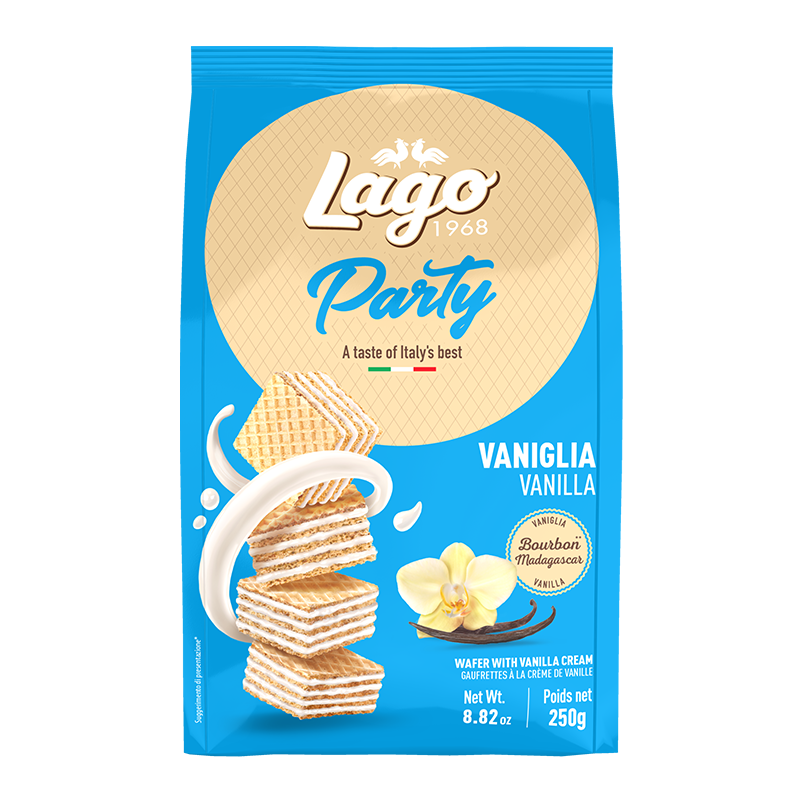 ELLEDI PARTY WAFER VANILLA 250 GR (10 in a box)