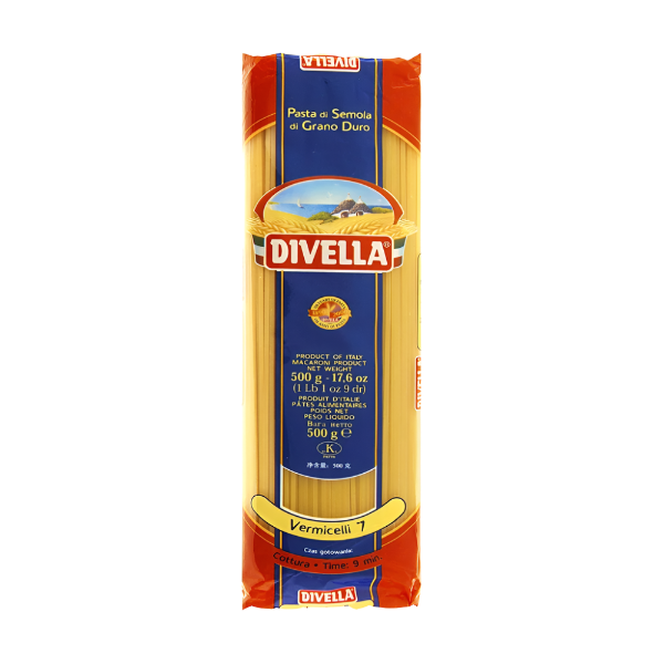 DIVELLA PASTA DI SEMOLA VERMICELLI N.7 500 GR (36 in a box)