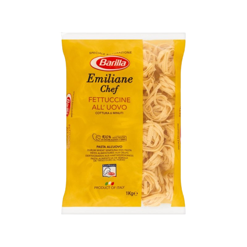 BARILLA PASTA ALL'UOVO EMILIANE CHEF FETTUCCINE 1 KG (6 IN A BOX)