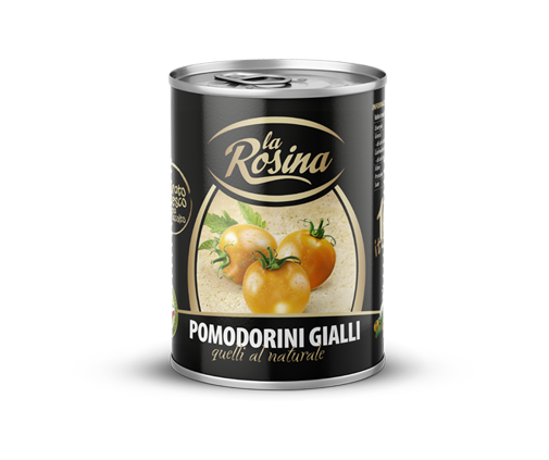LA ROSINA POMODORINI GIALLI TIN 400 GR (24 in a box)