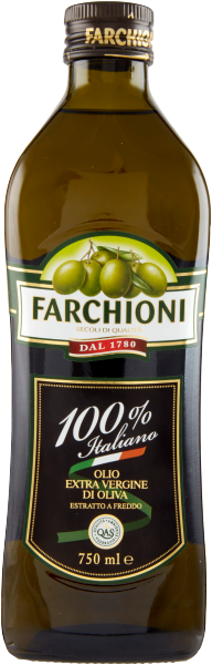 FARCHIONI EXTRA VIRGIN OLIVE OIL 100% ITALIANO 750 ML (12 in a box)