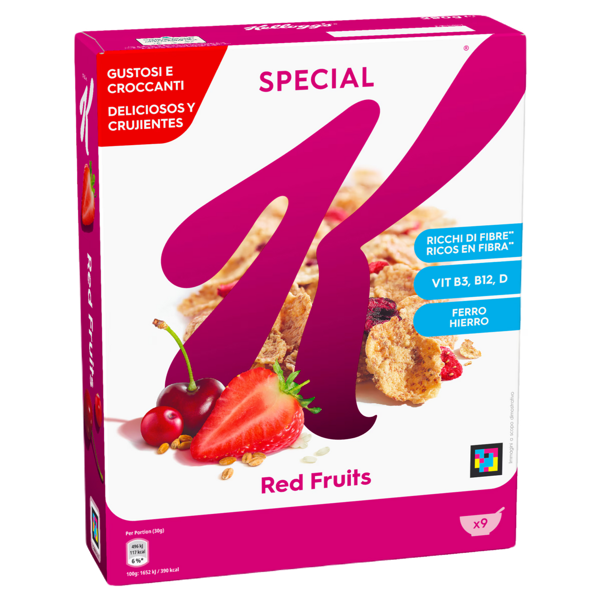 KELLOGG'S SPECIAL K CEREALS RED FRUITS 300 GR (10 in a box)