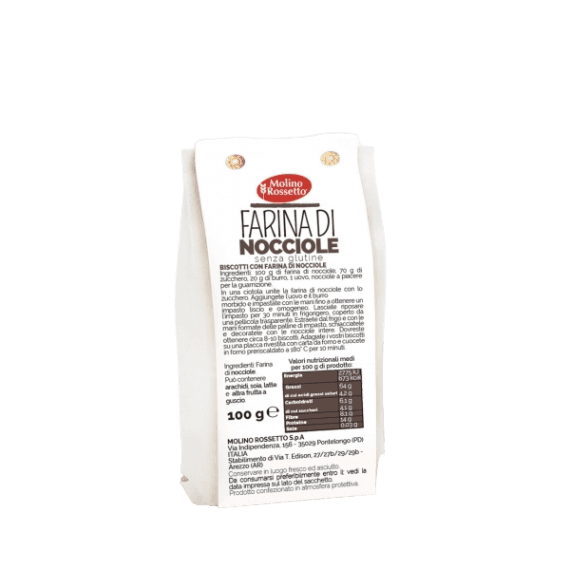 MOLINO ROSSETTO FLOURS HAZELNUTS 100 GR (20 in a box)