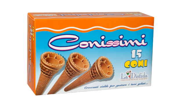 DISFIDA ICE CREAM CONES CONISSIMI X15 50 GR (22 in a box)